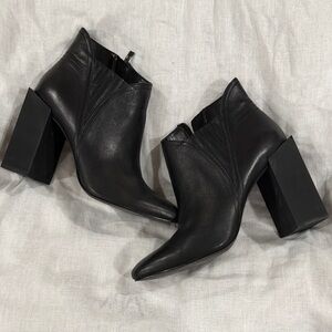 H by Halston Black Heeled Ankle Boots